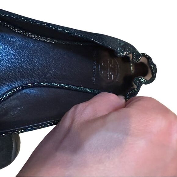 Tory Burch Leather ballet flats | Women Tory Burch Black Ballet Flats